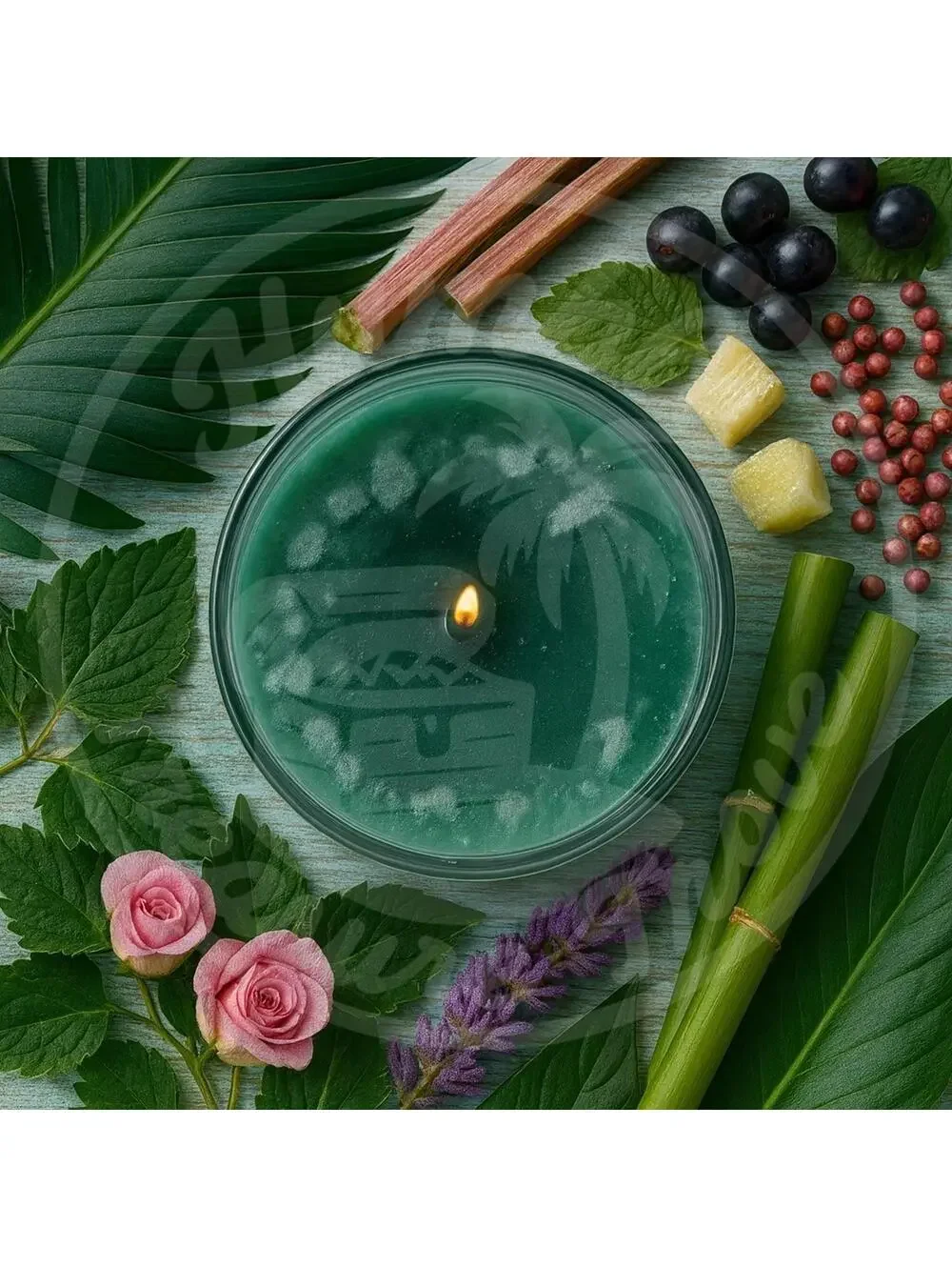 Yankee Candle Jamaica Vibes 22 oz Large Jar‎ Carefree Caribbean Palm & Patchouli